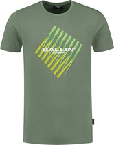 Ballin Amsterdam -  Heren Slim Fit   T-shirt  - Groen - Maat XS