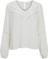 Vila VIKALLY V-NECK L/S TOP Dames Top Cloud Dancer - Maat 40