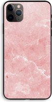 Case Company® - iPhone 11 Pro Max hoesje - Roze marmer - 100% Biologisch Afbreekbaar - Duurzaam - Biodegradable Soft Case - Milieuvriendelijke Print op Achterkant - Zwarte Zijkanten - Bescher