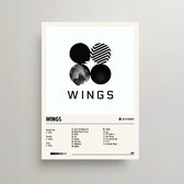 BTS Poster - Wings Album Cover Poster - BTS LP - A3 - BTS Merch - KPop Posters - Muziek