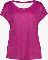 Osaga dames sport T-shirt met print - Roze - Maat L