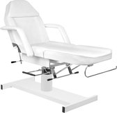 Cosmetische stoel - Elektrische behandelstoel - Kunstleer - Wit - 106x50x68 cm