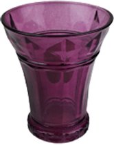 Theelichtjeshouder Paars - 9x10x7cm - Waxinelichthouder – Waxinelicht – Gezellig – Sfeer – Kerst – Feestdagen – Licht – Wintertijd – Herfst – Thuis – Woonkamer – Interieur – Decoratie – Cadea