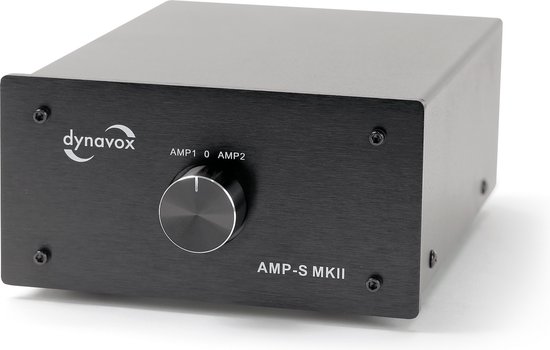 Dynavox AMP-S MKII zwart schakelaar voor 2 versterker op 1 set speakers |  bol.com