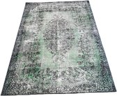 Klassiek oosterse Vloerkleed - Sanvit tapijt 00030 - Zwart/Grijs/Groen - 230x150cm