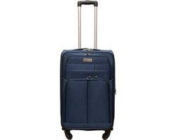 Merk niet opgegeven Reiskoffer met wielen softcase 68 liter – met cijferslot – expender