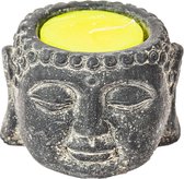 Boeddha hoofd met citronelle kaars