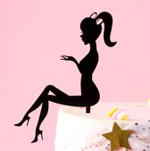 Taart Decoratie - Dame - Taarttopper - Diva - Mode