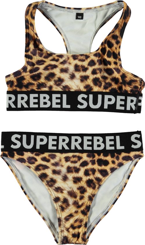 Meisjes bikini sportief Carmel - Leopard AOP