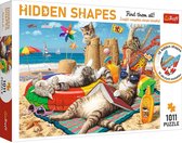 TREFL Puzzel Hidden Shapes - Feline Holidays -  1011 Stukken