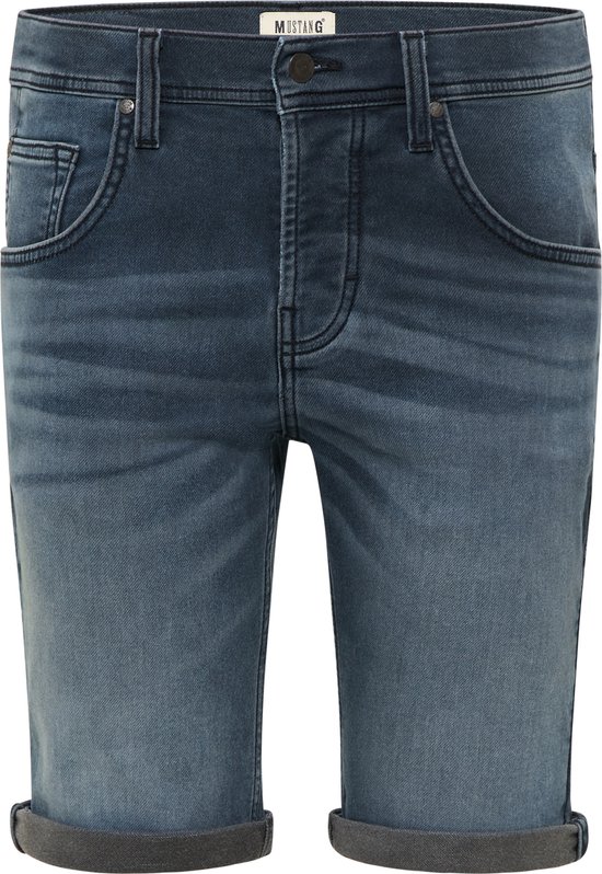 Mustang Chicago Short korte broek denim blue regular jeans