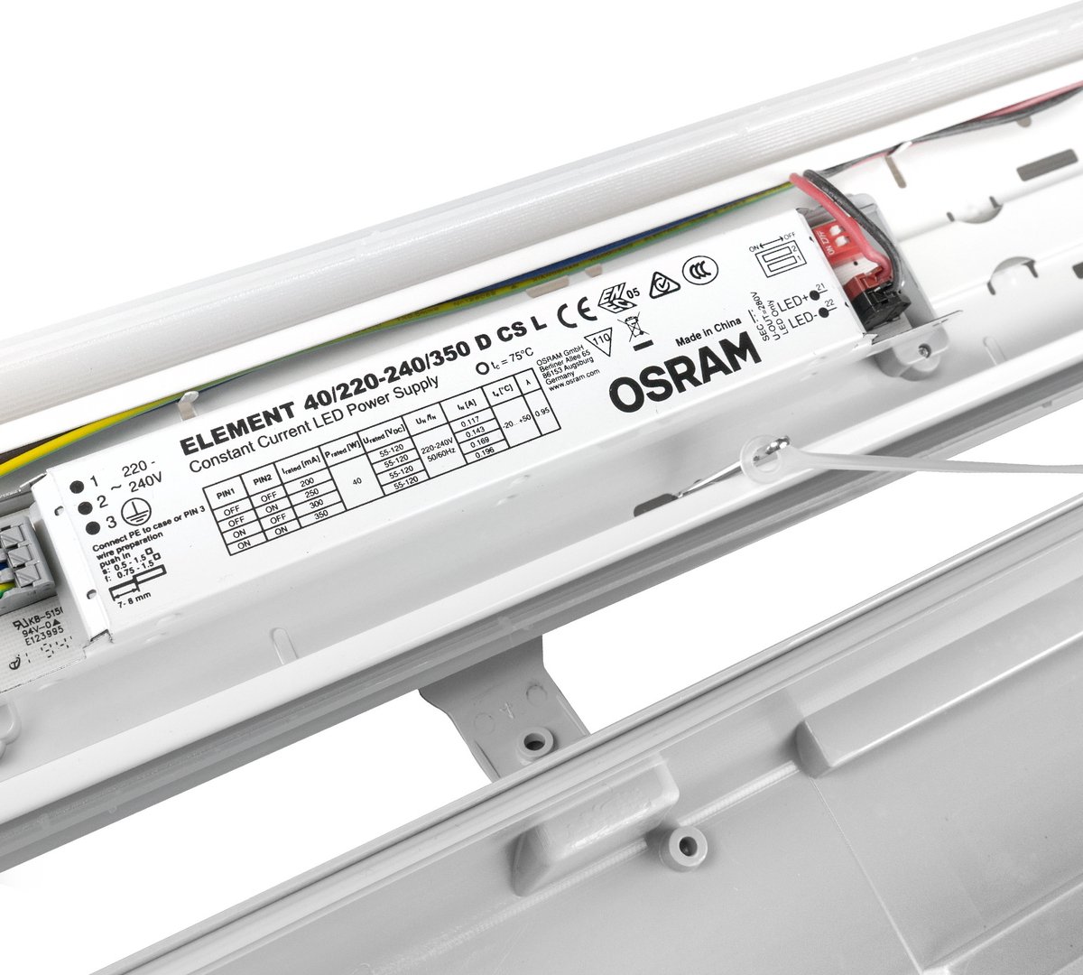 Osram LED TL Armatuur met Sensor 120CM - 36W - 4000K - IP65 | bol.com