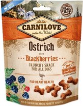 CRUNCHY SNACK OSTRICH/BLACKB 200GR