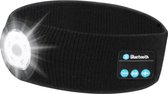 Bluetooth Hoofdband met LED verlichting - Hoofdlamp LED Oplaadbaar - Koplamp met Koptelefoon - voor Sport en Nacht - Zwart - Unisex