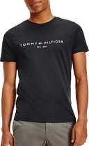 Tommy Hilfiger - Logo T-shirt Zwart - XL - Modern-fit