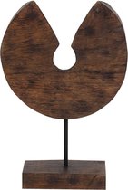 Ornament op voet 30,5x8,5x47,5 cm ODION hout bruin