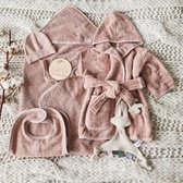 Gioia Giftbox essentials large pinkstone - Meisje - Babygeschenkset - Kraamcadeau - Baby cadeau - Kraammand - Babyshower cadeau