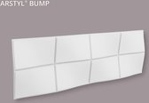 3d muurpaneel NMC BUMP ARSTYL Noel Marquet Wandpaneel Sierelement modern design wit 0,43 m2