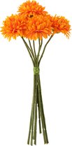 Boeket | kunststof | oranje | 12x8x (h)26.5 cm