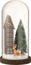 Stolp | glas | bruin | 14x14x (h)27 cm
