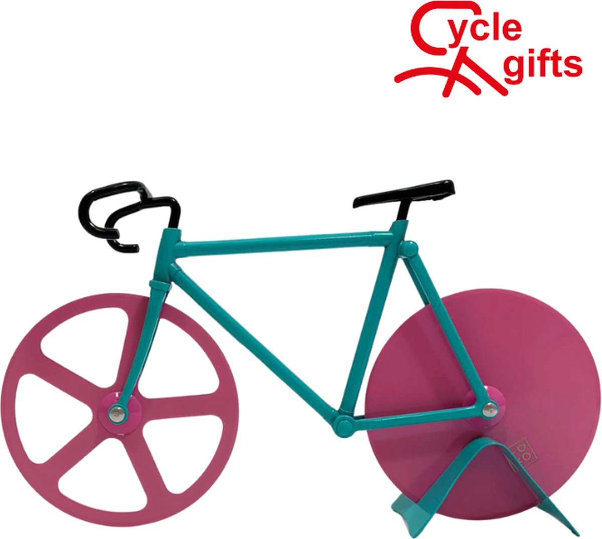 Cycle Gifts Pizzasnijder - Pizzames - Deegsnijder - Pizza snijder - Pizza roller - Cadeau - Mint - Roze