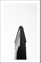 Walljar - New York - Flatiron Building II - Zwart wit poster