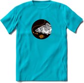Fishing - Vissen T-Shirt | Grappig Verjaardag Vis Hobby Cadeau Shirt | Dames - Heren - Unisex | Tshirt Hengelsport Kleding Kado - Blauw - XL