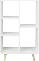 Homesse Boekenkast 5 Vakken – Boekenkast Scandinavisch – Kast Display – Room Divider – Opbergkast – Boeken