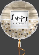 Happy birthday ballon goud