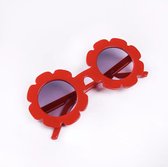Bloemetjes zonnebril - Zonnebril - Kinderbril - Rood - Bloem - UV400