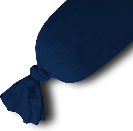 Guling-sleeve - Kussensloop Donkerblauw, 185cm, 100% Katoen, Geschikt voor Guling XL, Luxe en Soft, Zachte Slaapervaring