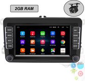 Boscer® Autoradio - Geschikt voor Volkswagen, Skoda & Seat - Apple Carplay & Android Auto (Draadloos) - 2+32GB - Android 12 - Navigatiesysteem - 7 Inch HD scherm
