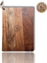 Ajax Serveerplank / Borrelplank - 100% Acaciahout - Groot - 46x33cm