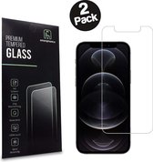iPhone 12 PRO MAX Screenprotector Tempered Glass Met Notch - Beschermglas Voor iPhone 12 PRO MAX Met Inham - 2 Stuks - Smartphonica
