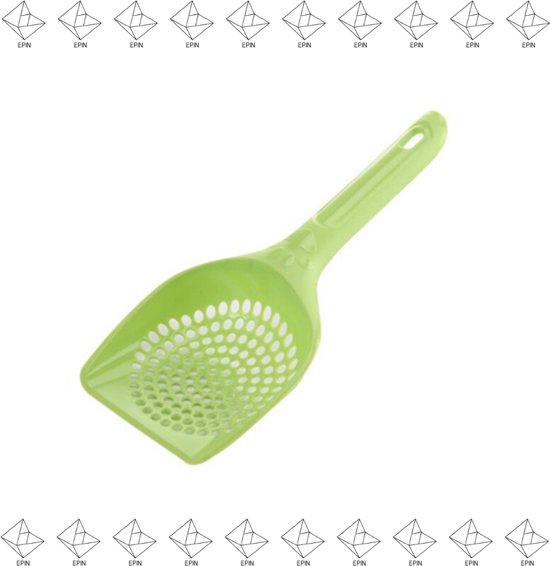 Epin | Kattenbak Schepje | Poep Schep | 20 Cm | Kleine Gaten | Groen