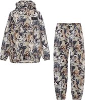 Molo - Lichtgewicht waterdichte regenset voor kinderen - Whalley - Pups Camo - maat 146-152cm