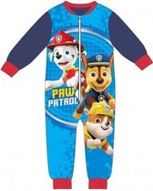 PAW Patrol fleece onesie - rode boordjes - Paw Patrol onesies / huispak / pyjama maat 98
