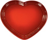 Le Creuset - Bord - Hart - in rood