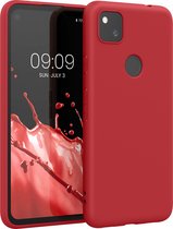 kwmobile telefoonhoesje voor Google Pixel 4a - Hoesje voor smartphone - Back cover in klassiek rood