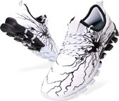 Geweo Sportschoenen Heren - Fitnessschoenen - Atletiek Gym Joggingsneakers - Kerstmis - Kerstfeest - Christmas Gift  - Wit - Maat 38