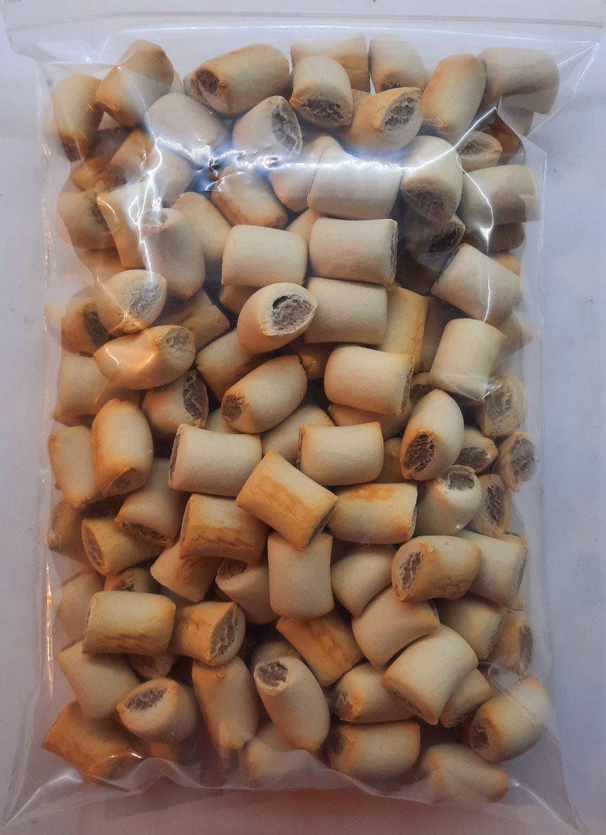 Mini mergpijpjes bruin  ( 2,5 kg )