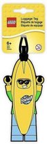 Étiquette de bagage Lego mini figurine Banana Guy