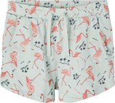 Name it short meisjes - groen - flamingo - NKFvigga - maat 140