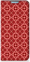 Stand Case Xiaomi Redmi 10 Smartphone Hoesje Batik Red