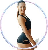 Fitualine - Fitness Hoelahoep van RVS - Weighted Hula Hoops - Blauw -
