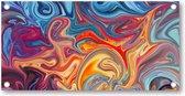 Kleurrijk marmerpatroon - Tuinposter 200x100 - Wanddecoratie - Minimalist