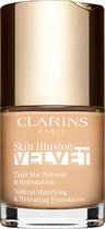 Clarins Foundation Skin Illusion Velvet Natural Matifying & Hydrating Foundation 103N Nude