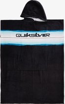 Quiksilver - Badcape met capuchon voor mannen - Zwart & blauw - maat Onesize