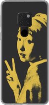 Telefoonhoesje Geschikt voor Huawei P40 Lite hoesje - Vermeer - Kunst - Geel - Siliconen Telefoonhoesje