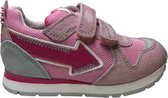 Naturino Mt 20 velcro's fuxia pijl lederen sportieve sneakers Crunch Roze grijs